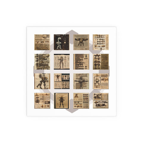 Mech Technical Drawings Poster